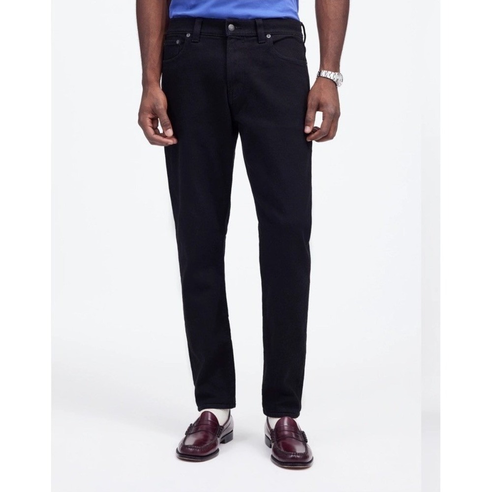 Madewell NWT Men's Athletic Slim Jeans Cool max Denim Black 31x30
